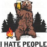 DTF Screen Print Image - I Hate People